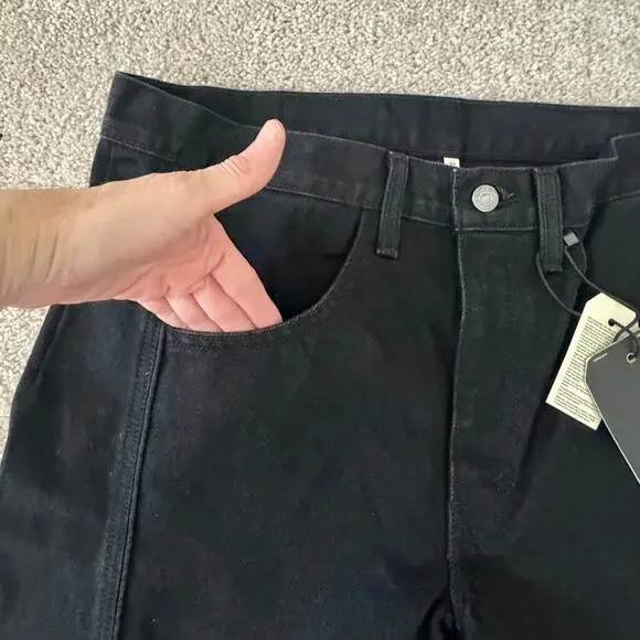 Levi's x McLaren Speed Baggy Jeans Black Formula 1 Racing Womens Sz 31